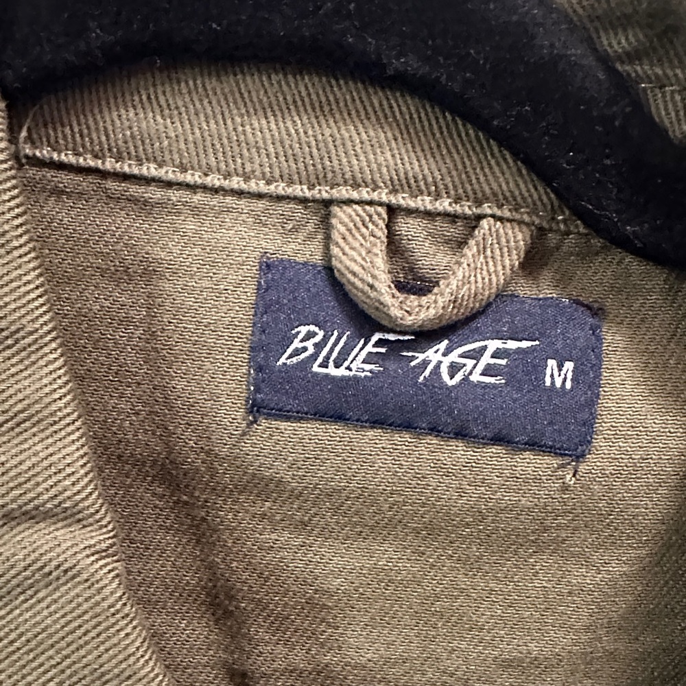 Blue age Women's Olive Green Jean Jacket - Picture 2 of 4